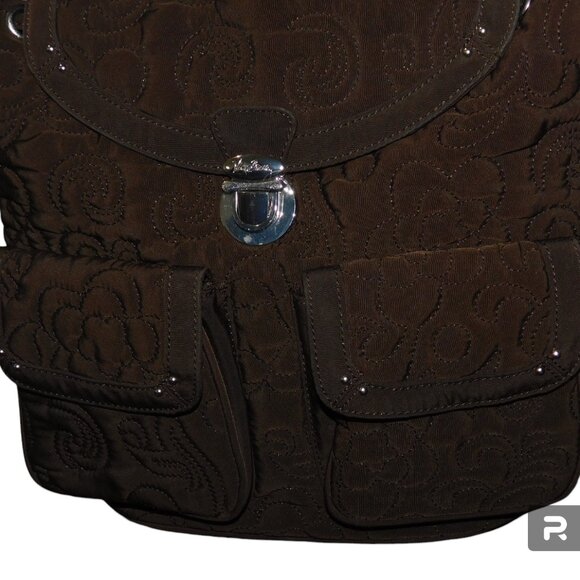 Vera Bradley Quilted Chocolate Brown Backpack main image 12